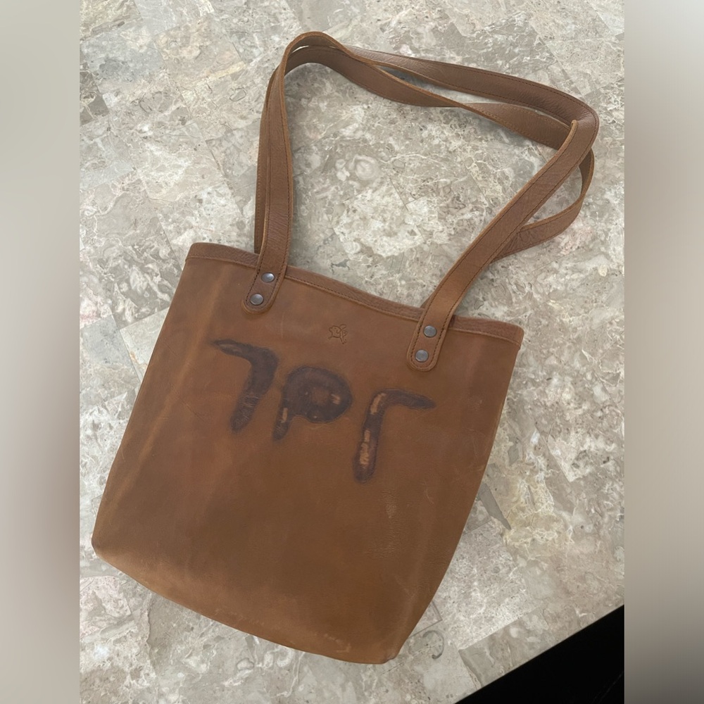 Saddleback Leather Tote Bag w/ Rare Cattle Brand